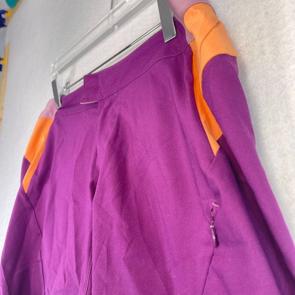 PEARL IZUMI Womens L Purple Orange Canyon MTB Cycling Shorts Adjustable Waist - Picture 12 of 13